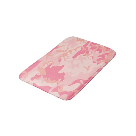 Rosa Camouflage, Militär, Armee Badematte (Schrägansicht)