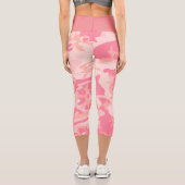 Rosa Camouflage, Militär, Armee Capri Leggings (Rückseite)