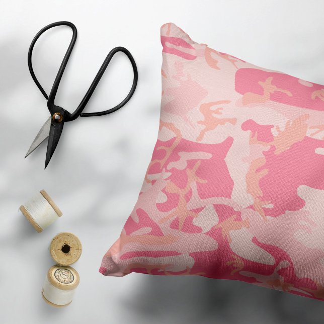 Rosa Camouflage, Militär, Armee Dekokissen (Von Creator hochgeladen)