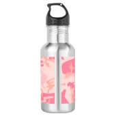 Rosa Camouflage, Militär, Armee Edelstahlflasche (Rückseite)