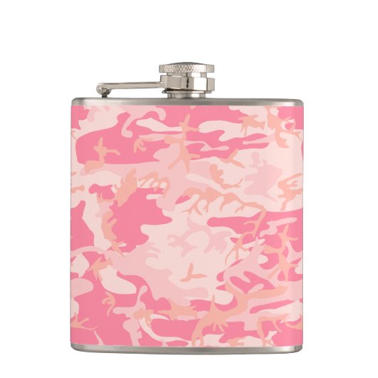 Rosa Camouflage, Militär, Armee Flachmann (Vorderseite)