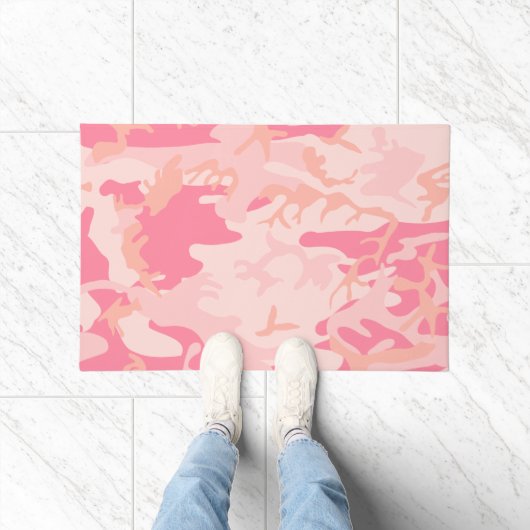 Rosa Camouflage, Militär, Armee Fußmatte (Indoor)