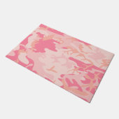 Rosa Camouflage, Militär, Armee Fußmatte (Schrägansicht)