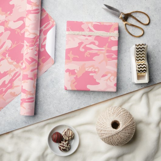 Rosa Camouflage, Militär, Armee Geschenkpapier (Kunsthandwerk)