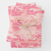 Rosa Camouflage, Militär, Armee Geschenkpapier Set (Beispiel)