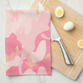 Rosa Camouflage, Militär, Armee Geschirrtuch (Viertel Falte)