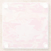 Rosa Camouflage, Militär, Armee Glasuntersetzer (Rückseite)