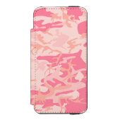 Rosa Camouflage, Militär, Armee Incipio iPhone Geldbeutel-Hülle (Folio Vorderseite)