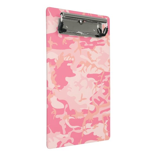 Rosa Camouflage, Militär, Armee Mini Klemmbrett (Schrägansicht)