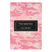 Rosa Camouflage, Militär, Armee Mini Klemmbrett (Rückseite)