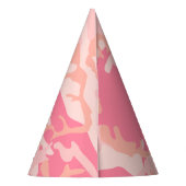 Rosa Camouflage, Militär, Armee Partyhütchen (Rückseite)