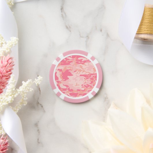 Rosa Camouflage, Militär, Armee Pokerchips (Hochzeit)