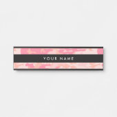 Rosa Camouflage, Militär, Armee Türschild (Vorderseite )