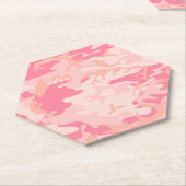 Rosa Camouflage, Militär, Armee Untersetzer (angewinkelt)
