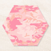 Rosa Camouflage, Militär, Armee Untersetzer (Vorderseite)