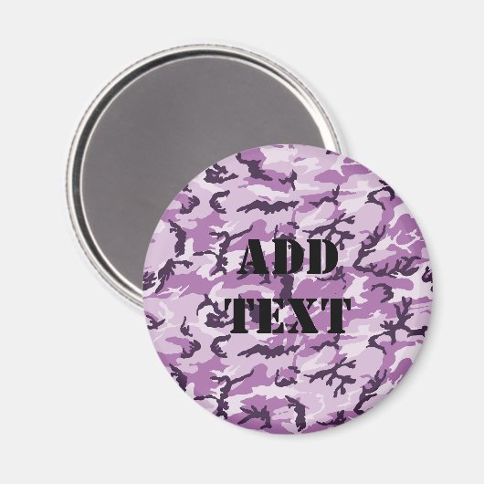 Rosa Camouflage Militärmuster Magnet (Vorderseite/Rückseite)