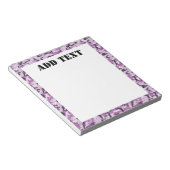 Rosa Camouflage Militärmuster Notizblock (angewinkelt)