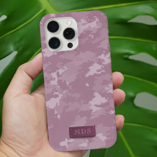 Rosa Camouflage Moderne Camouflage Personalisiert iPhone 15 Pro Max Hülle