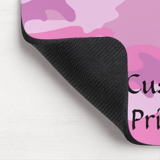 Rosa Camouflage Mousepad (Ecke)