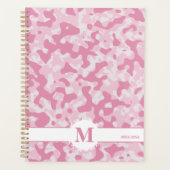 Rosa Camouflage Muster Abstrakte Art Dekoration Planer (Vorderseite)