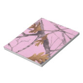 Rosa Camouflage Notizblock (Rotiert)