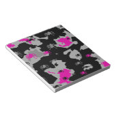 Rosa Camouflage Notizblock (angewinkelt)