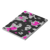 Rosa Camouflage Notizblock (Rotiert)