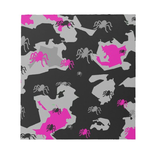 Rosa Camouflage Notizblock (Vorderseite)