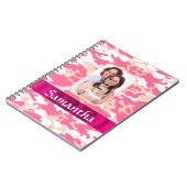 Rosa Camouflage Notizblock (Linke Seite)