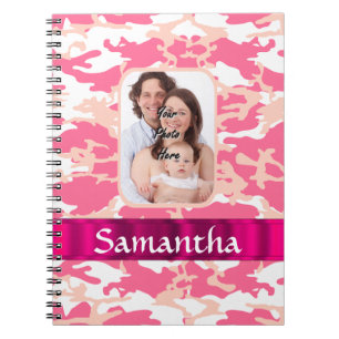Rosa Camouflage Notizblock