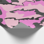 Rosa Camouflage, Papierumschlag Geschenkpapier (Ecke)