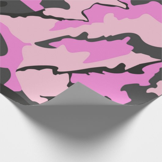 Rosa Camouflage, Papierumschlag Geschenkpapier (Ecke)