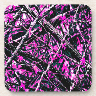 Rosa Camouflage "Real" Untersetzer