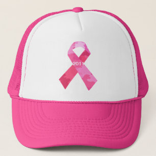 Rosa Camouflage Ribbon Date Ribbon Hat Truckerkappe