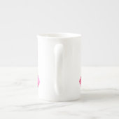 Rosa Camouflage Ribbon Faith Bone China Tasse (Rückseite)