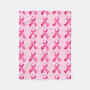 Rosa Camouflage Ribbon Fleece Blanket