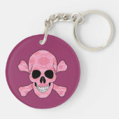 Rosa Camouflage - Schlüsselkette Schlüsselanhänger (Rückseite)