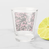 Rosa Camouflage Schnapsglas (Rückseite)