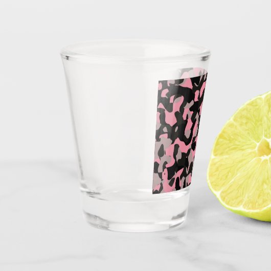 Rosa Camouflage Schnapsglas (Links)