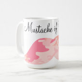 Rosa Camouflage-Schnurrbart - i-Schnurrbart, wenn Kaffeetasse (Vorderseite Links)