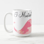 Rosa Camouflage-Schnurrbart - i-Schnurrbart, wenn Kaffeetasse (Links)