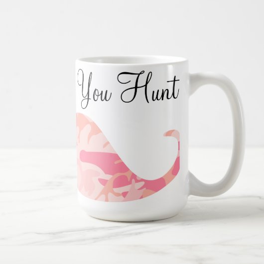 Rosa Camouflage-Schnurrbart - i-Schnurrbart, wenn Kaffeetasse (Rechts)