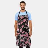 Rosa Camouflage Schürze (Getragen)