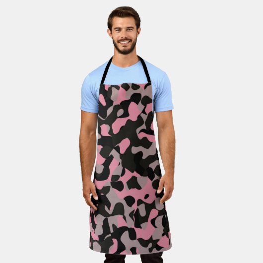 Rosa Camouflage Schürze (Getragen)