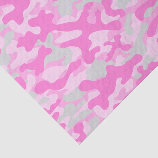 Rosa Camouflage Seidenpapier (Detail)