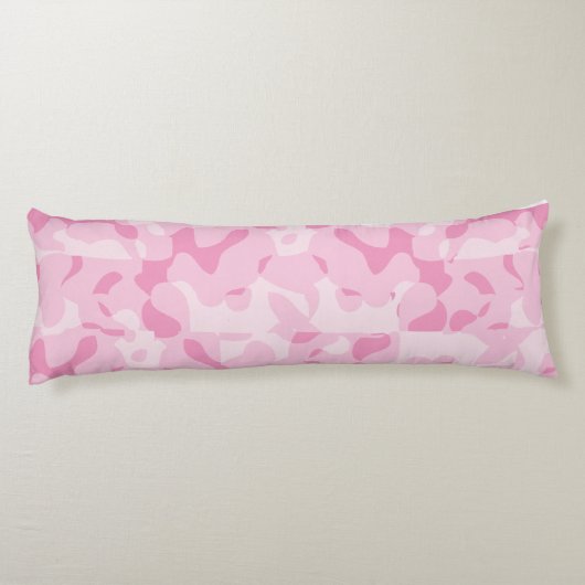 Rosa Camouflage Seitenschläferkissen (Rückseite)