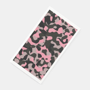 Rosa Camouflage Serviette