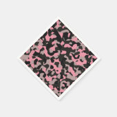 Rosa Camouflage Serviette (Ecke)