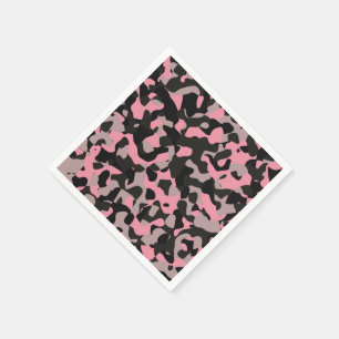 Rosa Camouflage Serviette
