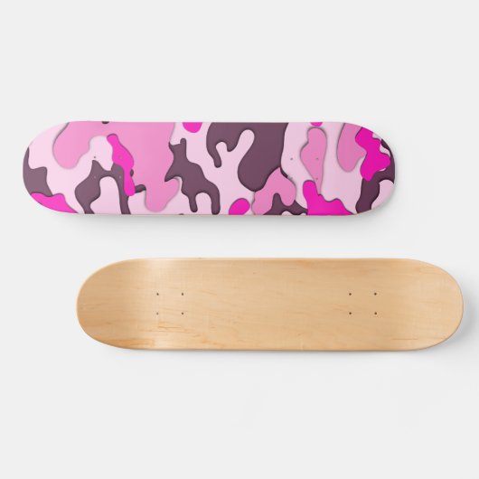 Rosa Camouflage / Skateboard (Horizontal)